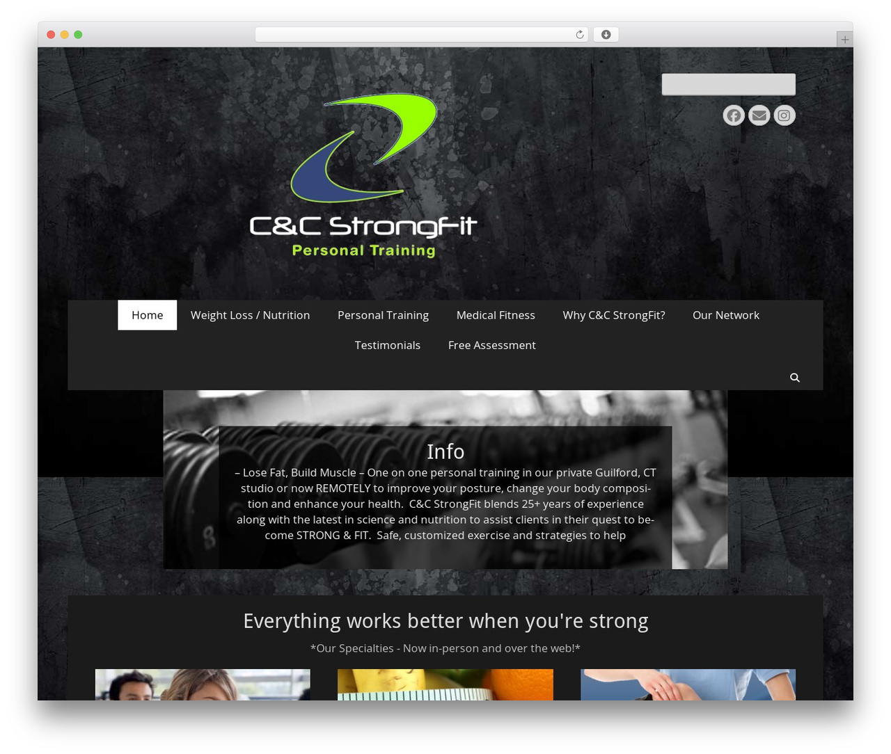 Catch Responsive theme WordPress - ccstrongfit.com