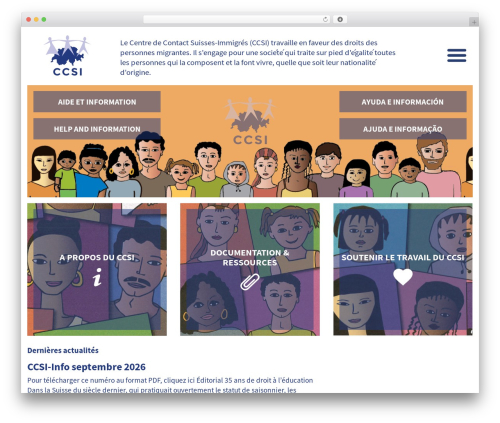 CCSI WordPress website theme - ccsi.ch
