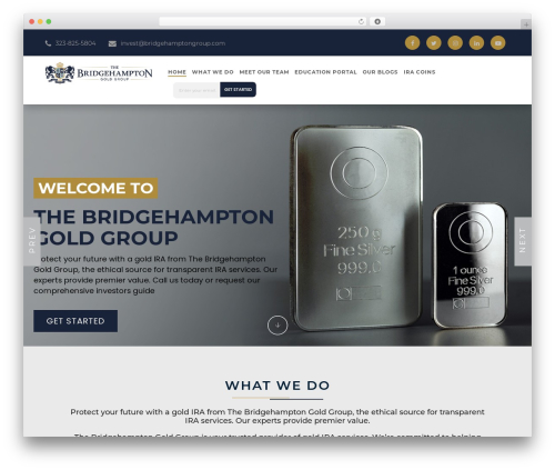 Default WordPress theme - bridgehamptongroup.com