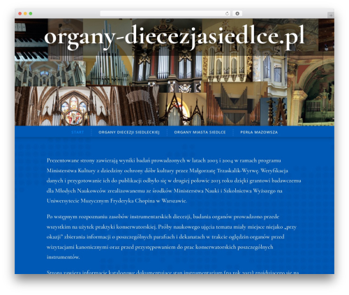 Divi WordPress theme - organy-diecezjasiedlce.pl