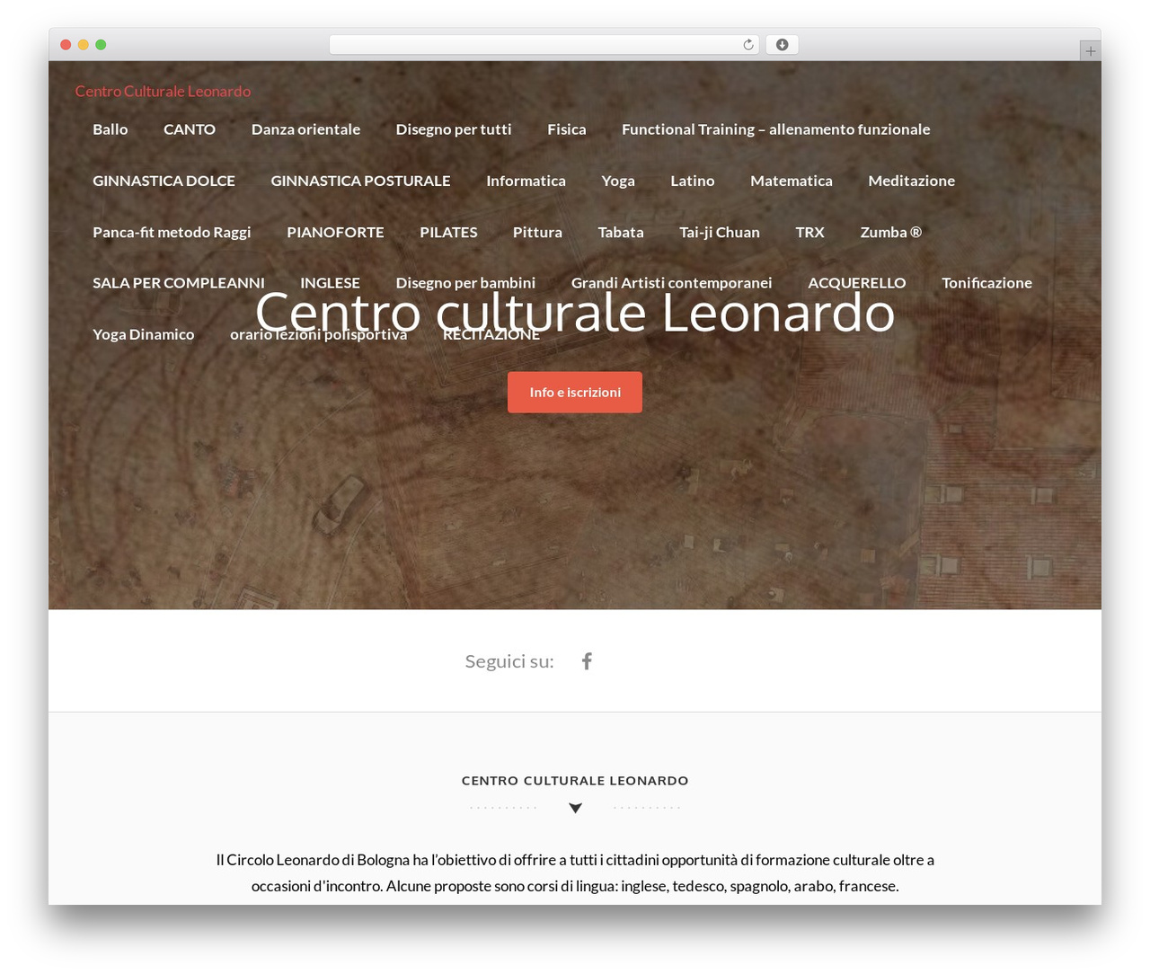 Leonardo best WordPress theme - circololeonardo.com