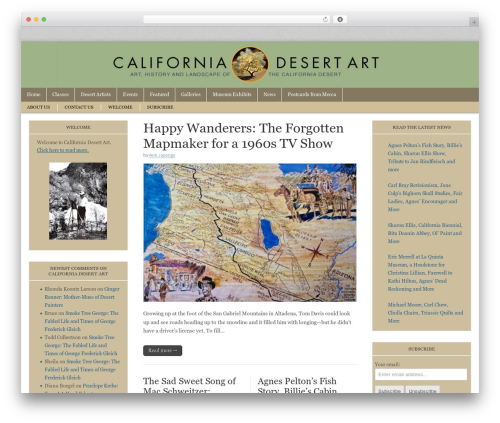 Magazine Basic WP theme - californiadesertart.com