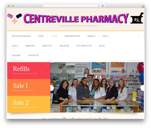Theme WordPress cherry - centrevillepharmacy.com