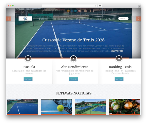Theme WordPress Clinto - clubtenisguadarrama.es