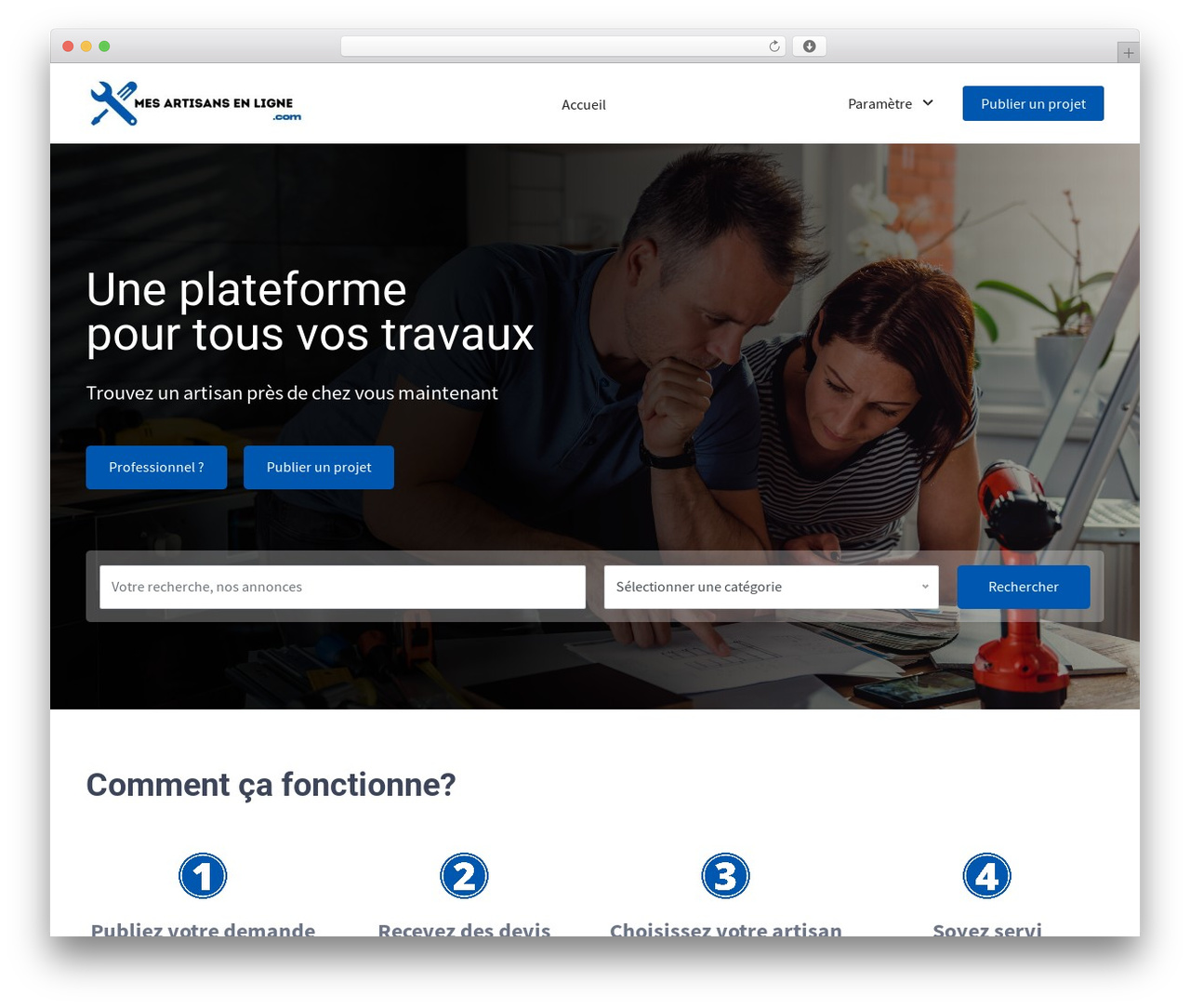 Theme WordPress ProjectTheme - mesartisansenligne.com Theme WordPress ProjectTheme - mesartisansenligne.com
