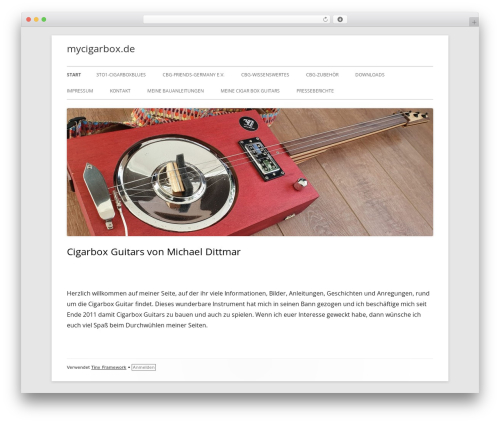Tiny Framework WordPress theme - mycigarbox.de