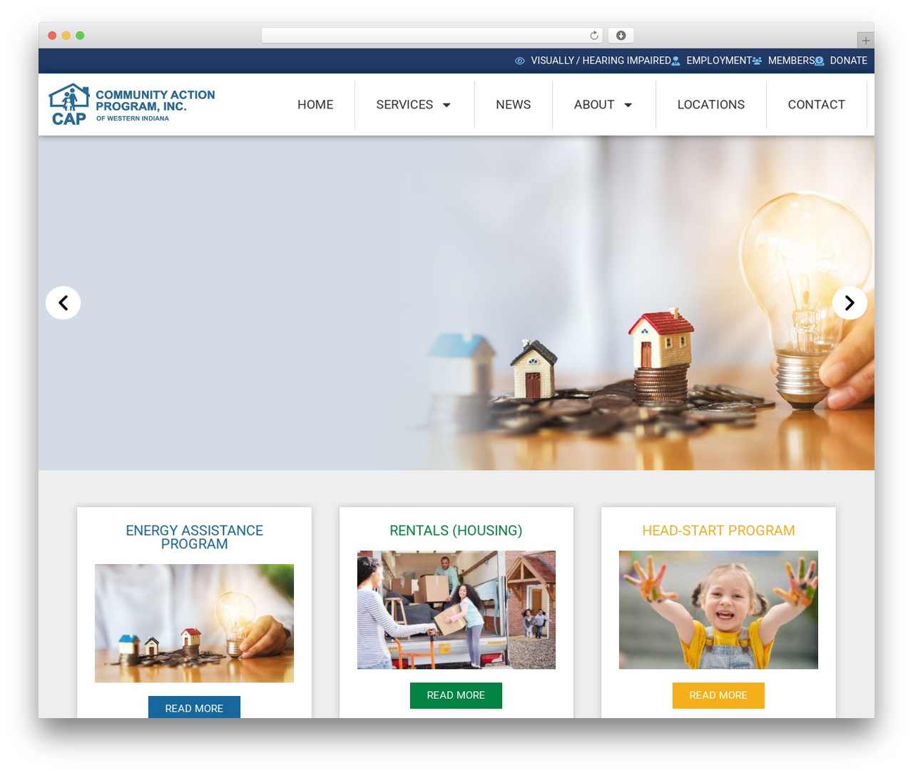 WordPress theme cap - capwi.org
