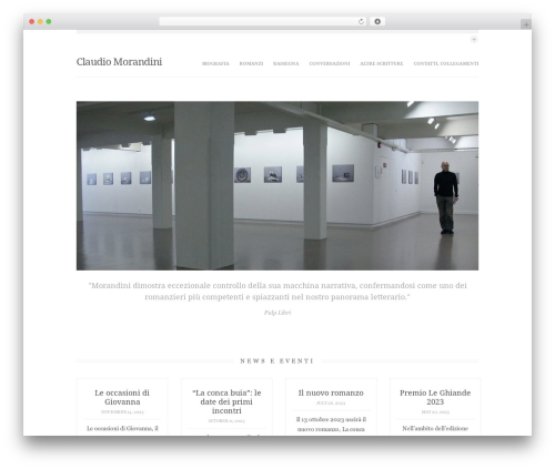 WordPress website theme Slate WordPress Theme - claudiomorandini.com