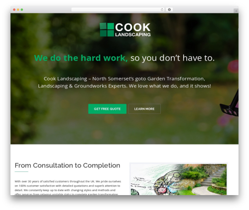 WP theme LandX - cook-landscaping.co.uk