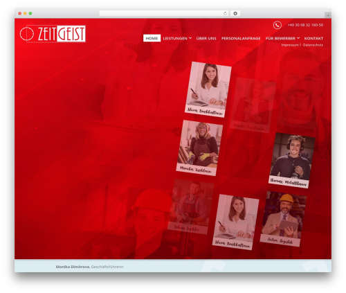 Zeitgeist theme WordPress - zeitgeist-personalservice.de
