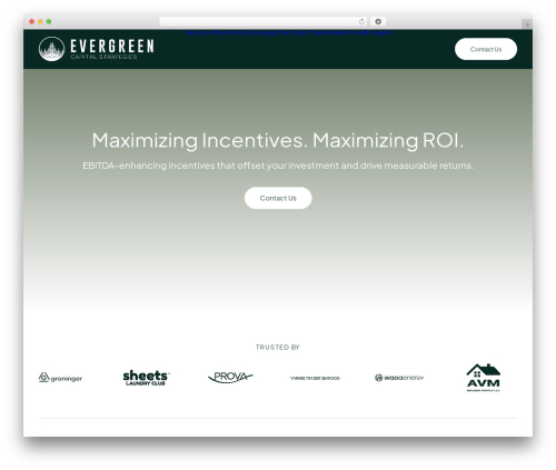 Best WordPress theme Uncode - evergreencapitalstrategies.com