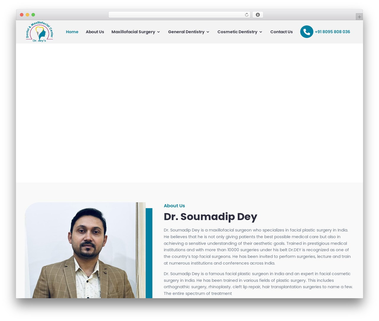 Divi WordPress theme - drdeysmaxillofacialcenter.com