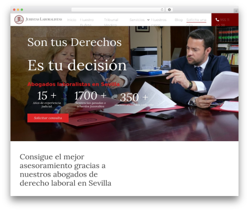 Idento Framework WordPress theme - juristas-laboralistas.es