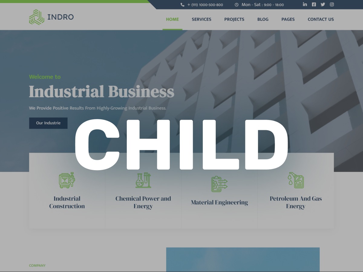 Indro Child WordPress theme