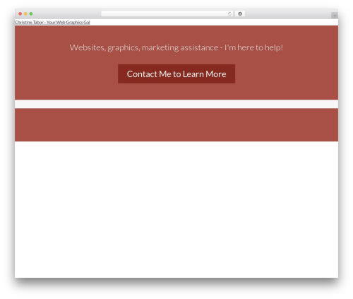 WordPress theme Everett - christinetabor.com