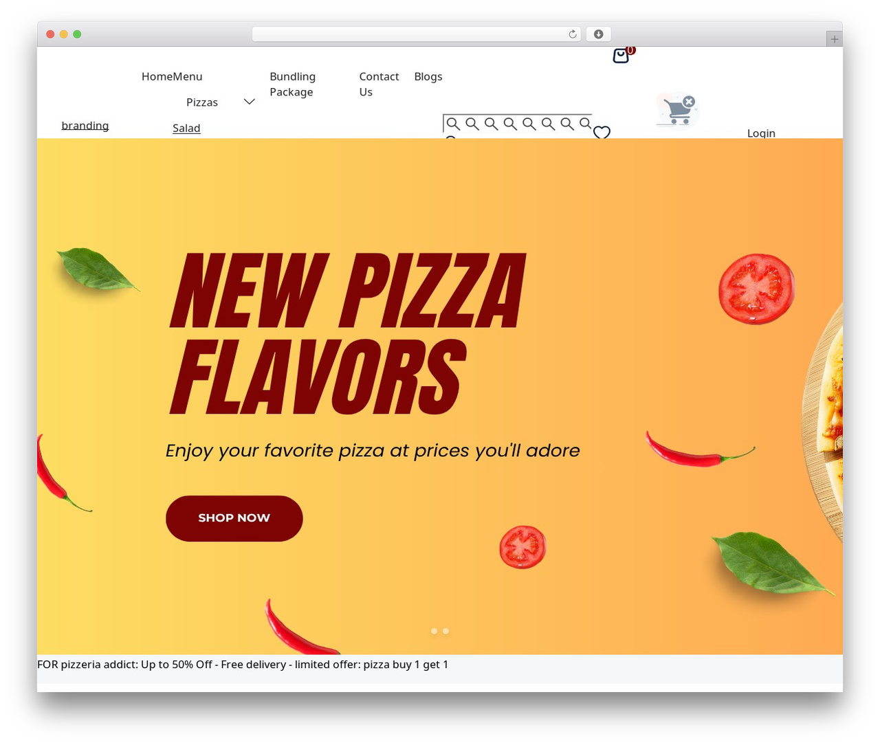 WordPress theme RevoWOO - pizza.revoapps.id