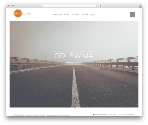 WordPress theme Throne - metalhandel.pl