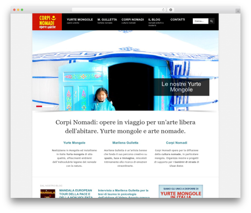 WP Sharp WordPress theme - corpinomadi.it
