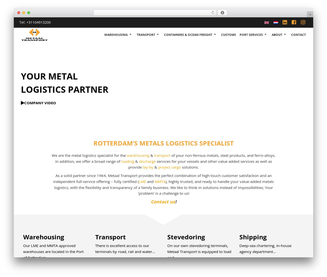 Best WordPress theme DP Theme - metaaltransport.nl