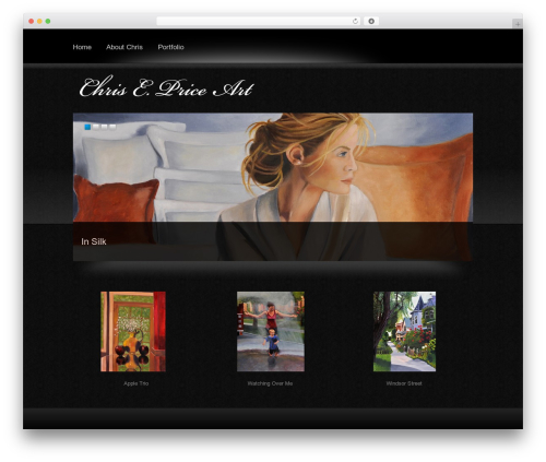 Boldy WordPress theme - chrisepriceart.com