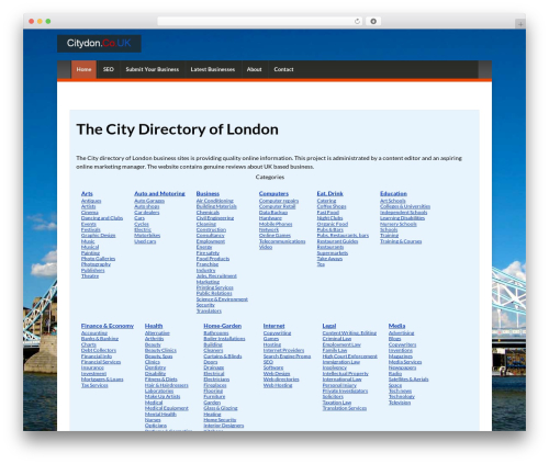 Canonical WordPress blog theme - citydon.co.uk