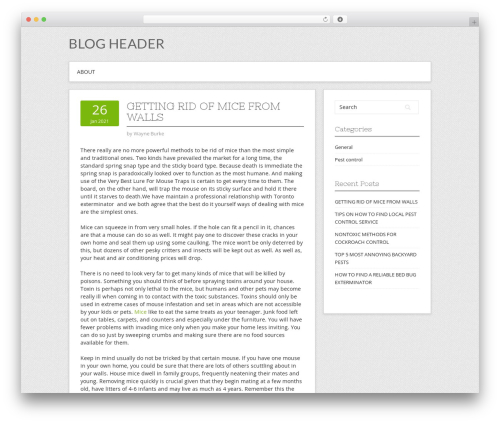 Contango WordPress theme - citypestcontrol.ca