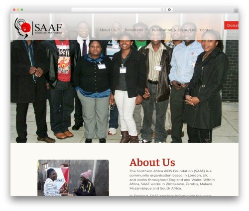 Divi theme WordPress - saaf.org.uk