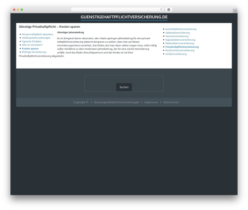 Finch WordPress theme - guenstigehaftpflichtversicherung.de