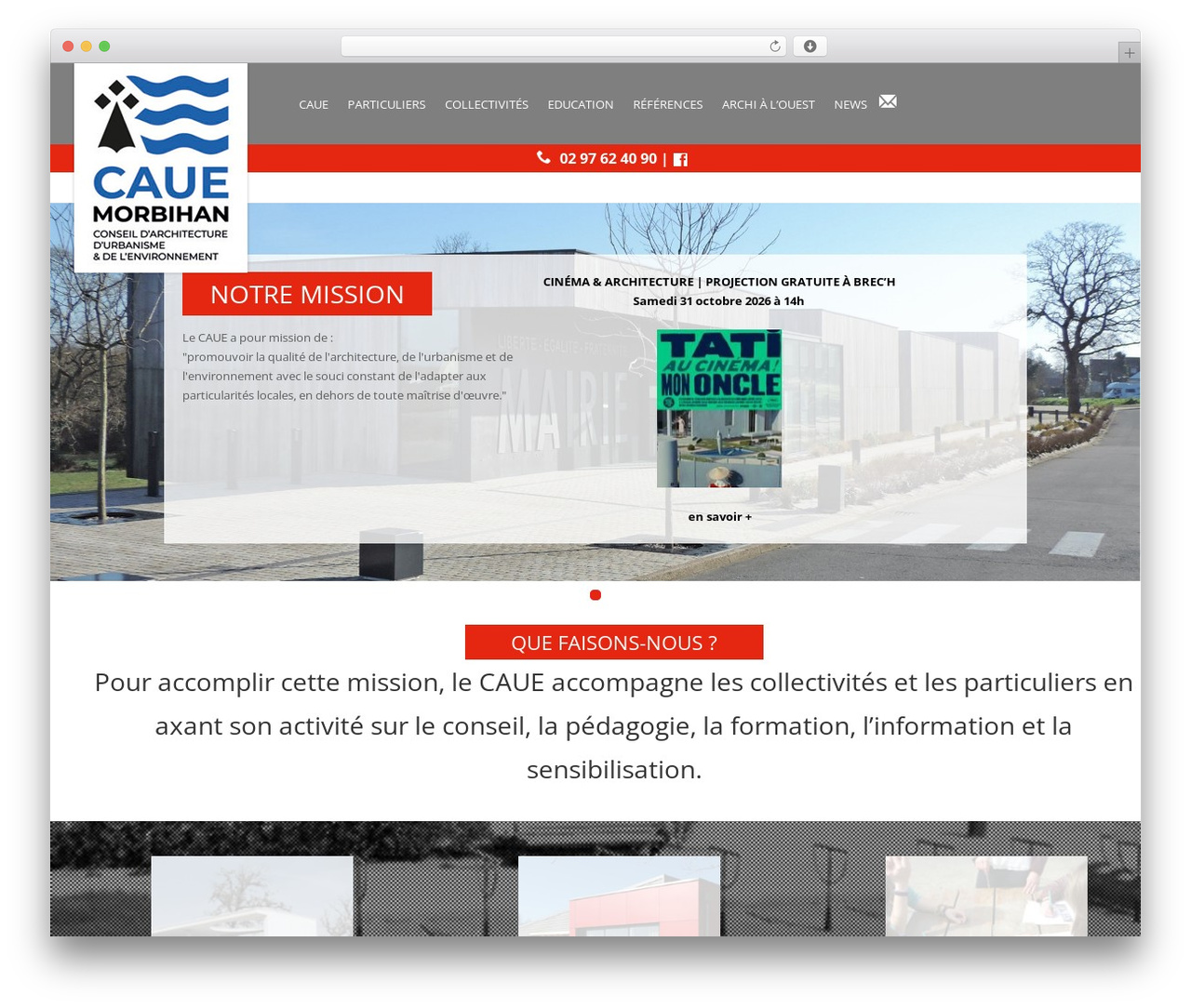 Future Arhitecture theme WordPress - caue56.fr