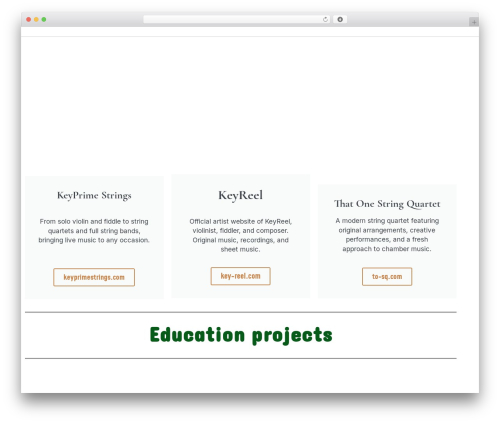 Hello Elementor WordPress wedding theme - keyreelmusic.com