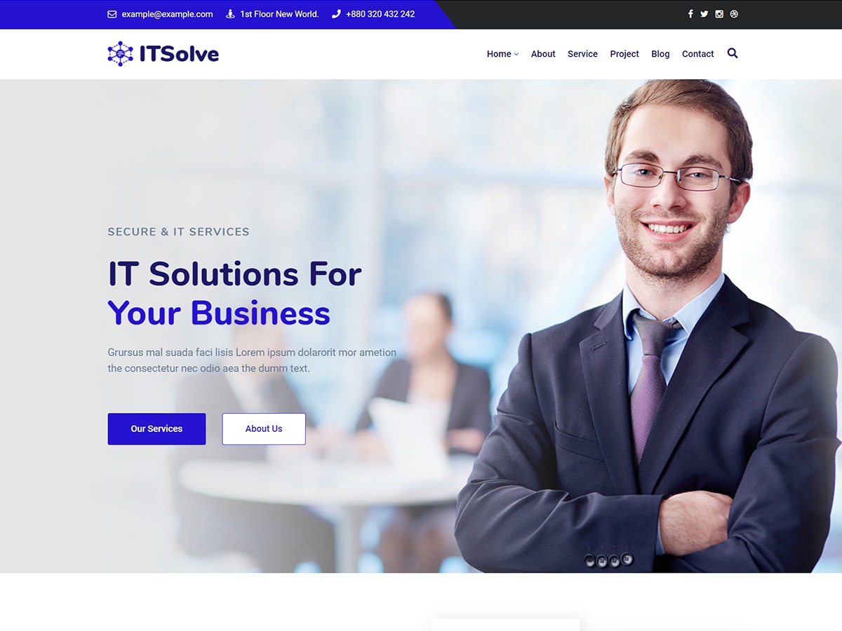 itsolve WordPress theme by Consultant