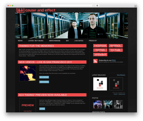 nightdeck top WordPress theme - causeandeffect.com