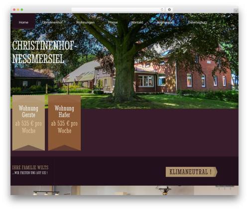 Theme WordPress cherry - christinenhof-nessmersiel.net