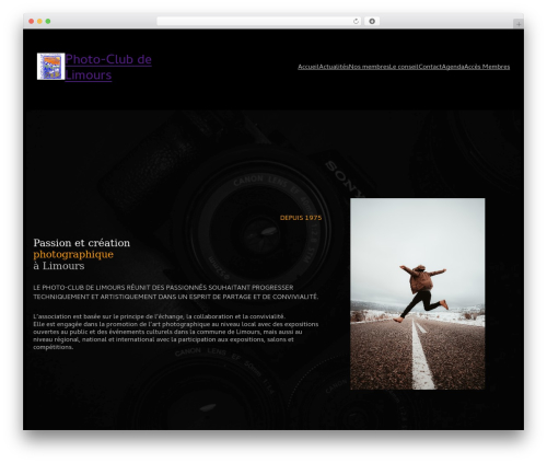 Variations free WordPress theme - photoclublimours.fr