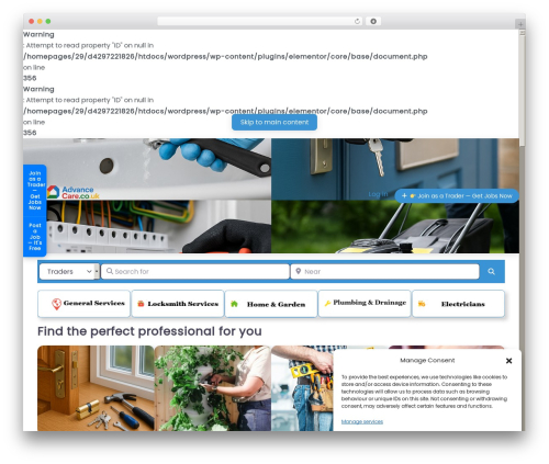 WordPress theme BlockStrap - advancecare.co.uk