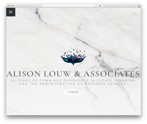 WordPress website theme Elysium - alisonlouw.com