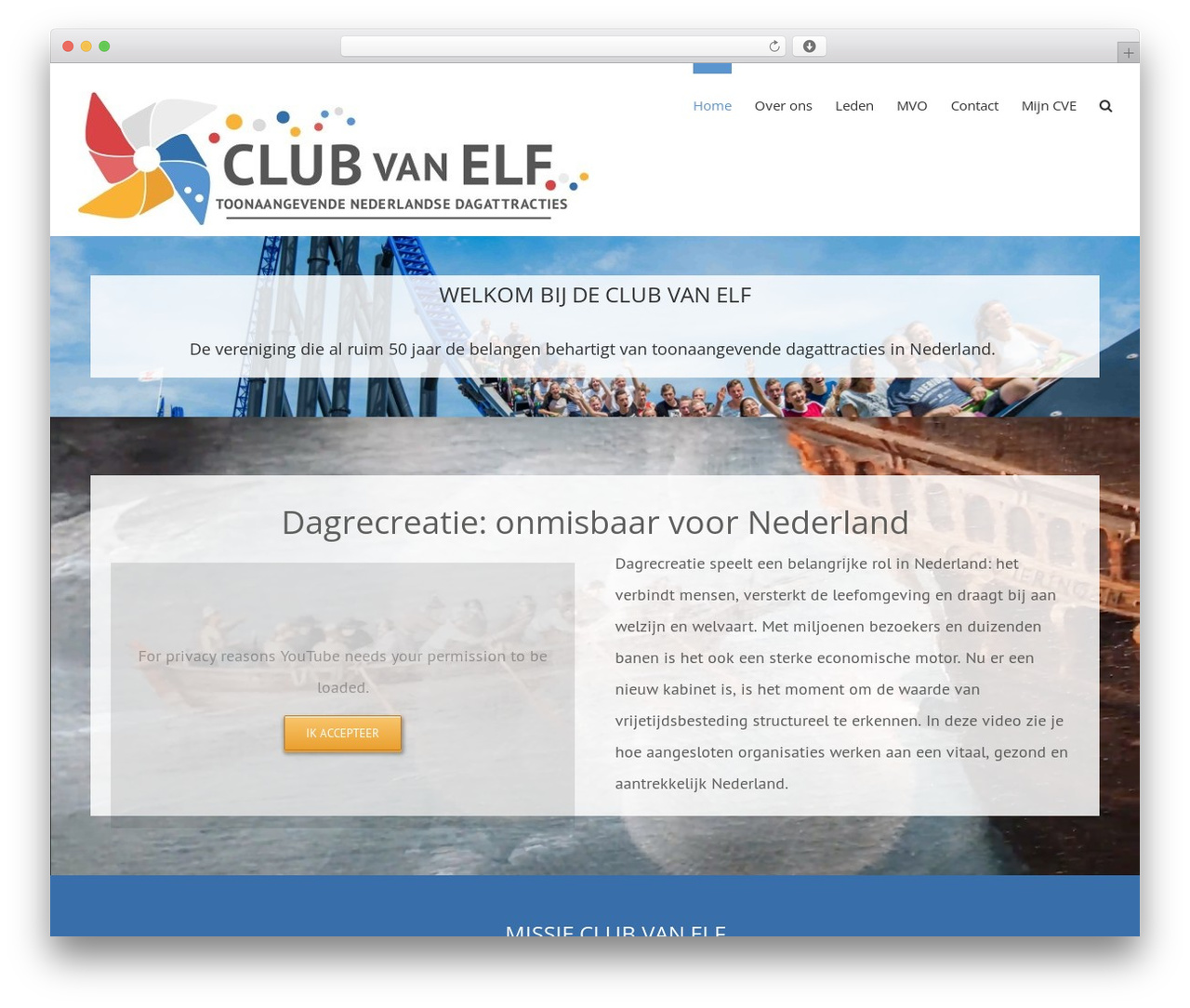 Avada theme WordPress - clubvanelf.nl