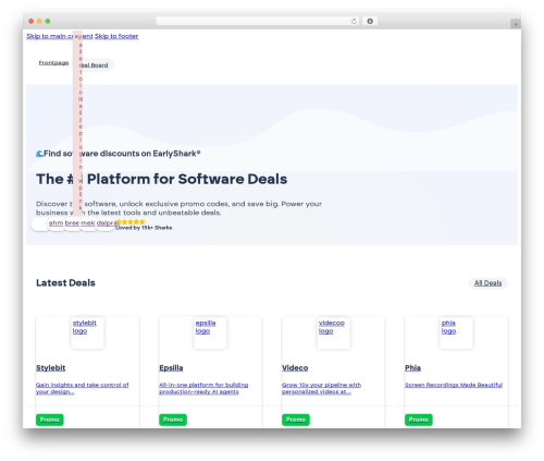 Bricks business WordPress theme - earlyshark.com