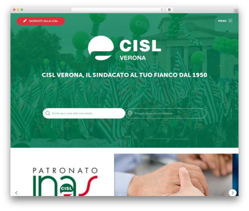 Cisl Theme theme WordPress - cislverona.it