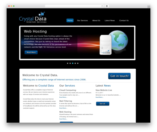 Crystal WordPress theme - crystal-data.co.uk