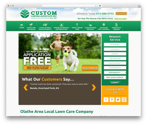 Custom Lawn WordPress theme - customlawn.com