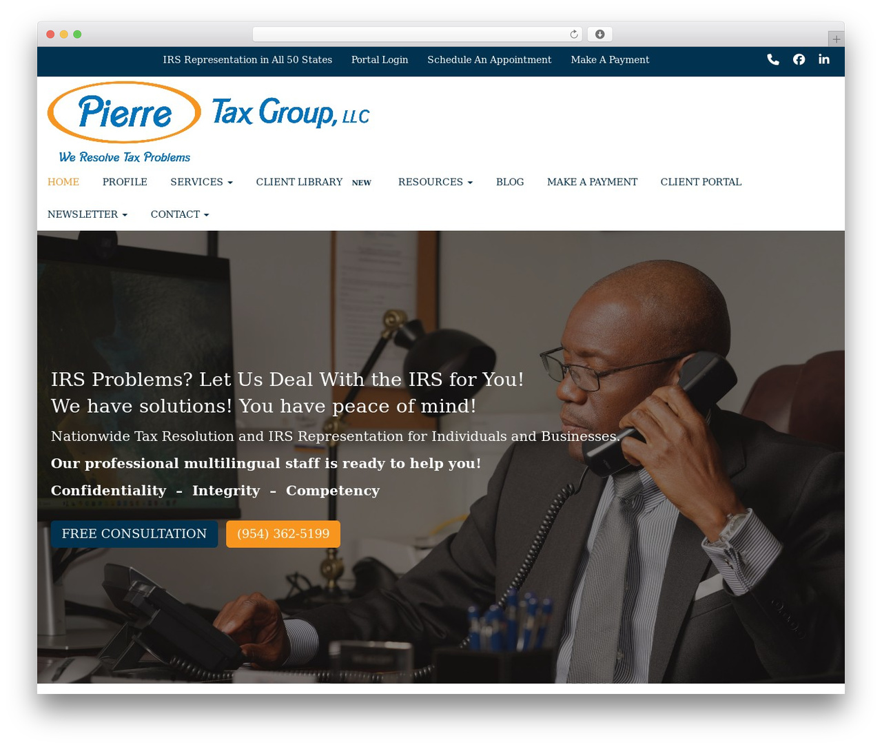 Customized4 theme WordPress - pierretax.com