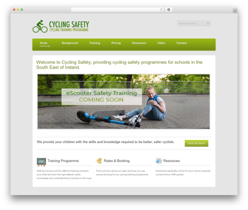 Defraction WordPress theme - cyclingsafety.ie
