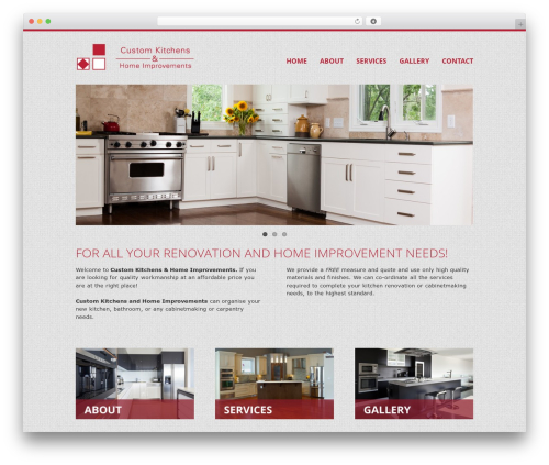 Framework 01. WordPress theme design - customkitchensadelaide.com.au
