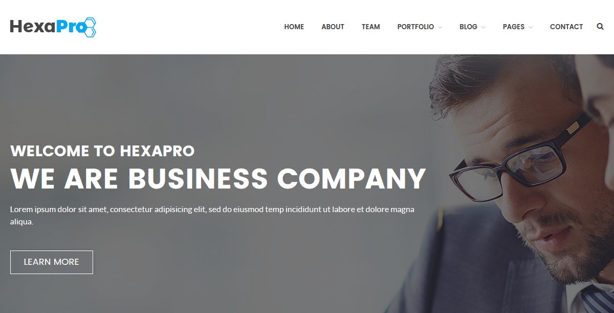Hexapro WordPress theme by HasTech