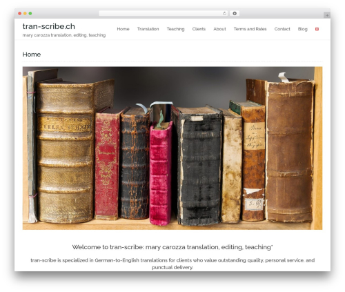 Mitra theme WordPress - tran-scribe.ch