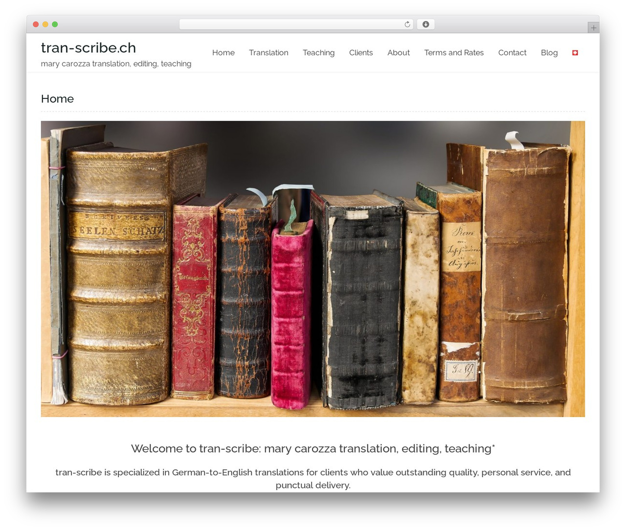 Mitra theme WordPress - tran-scribe.ch