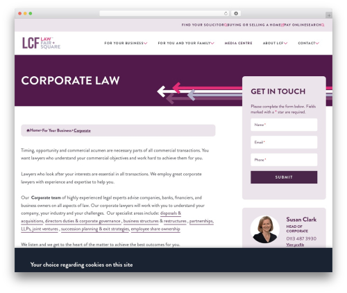 Theme WordPress LCF - lcf.co.uk/corporate