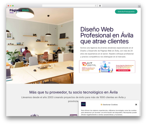 Theme WordPress Nyssa - paginaswebavila.com