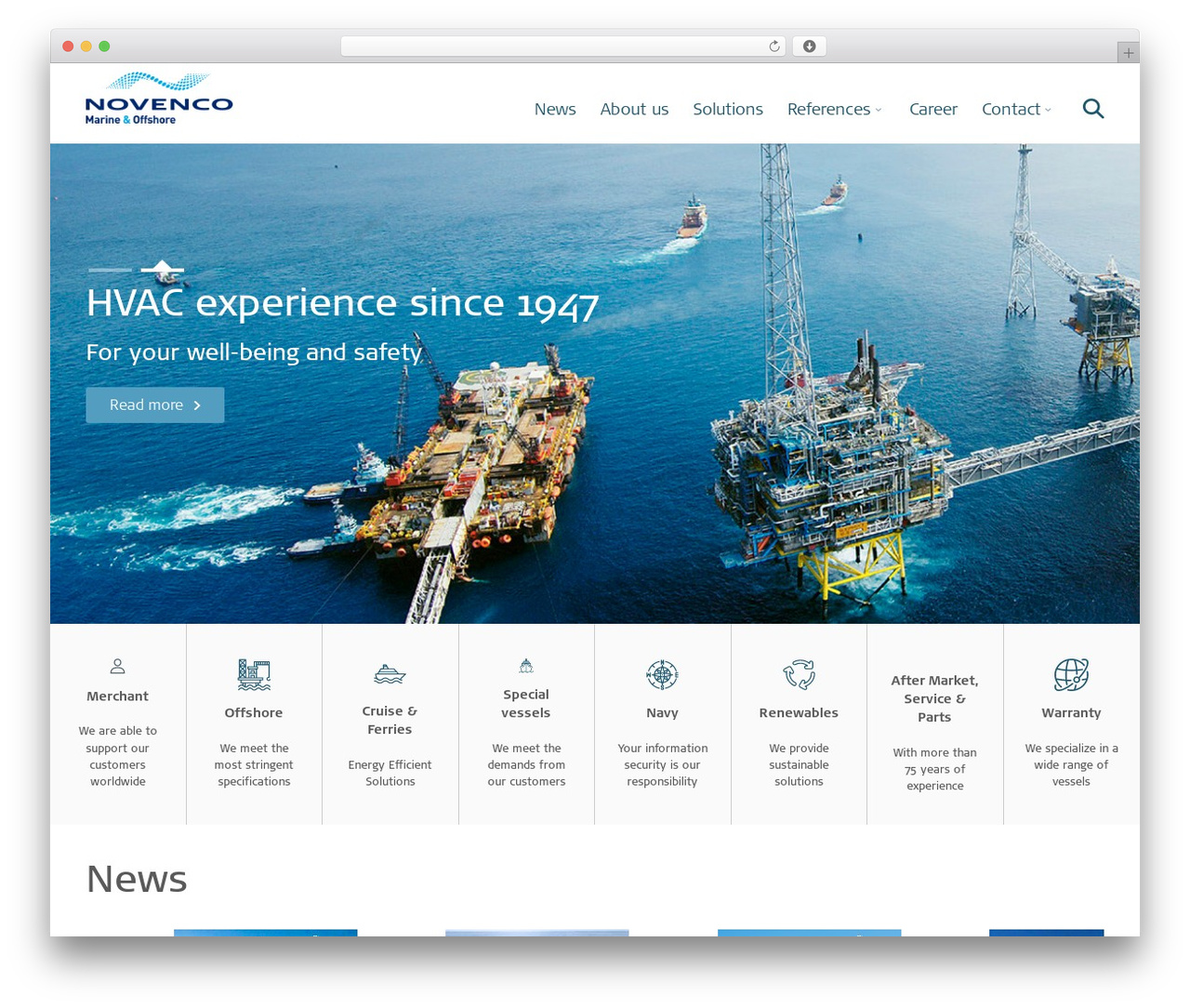 Theme WordPress Simple Solution Customer Starter Theme - novenco-marine.com